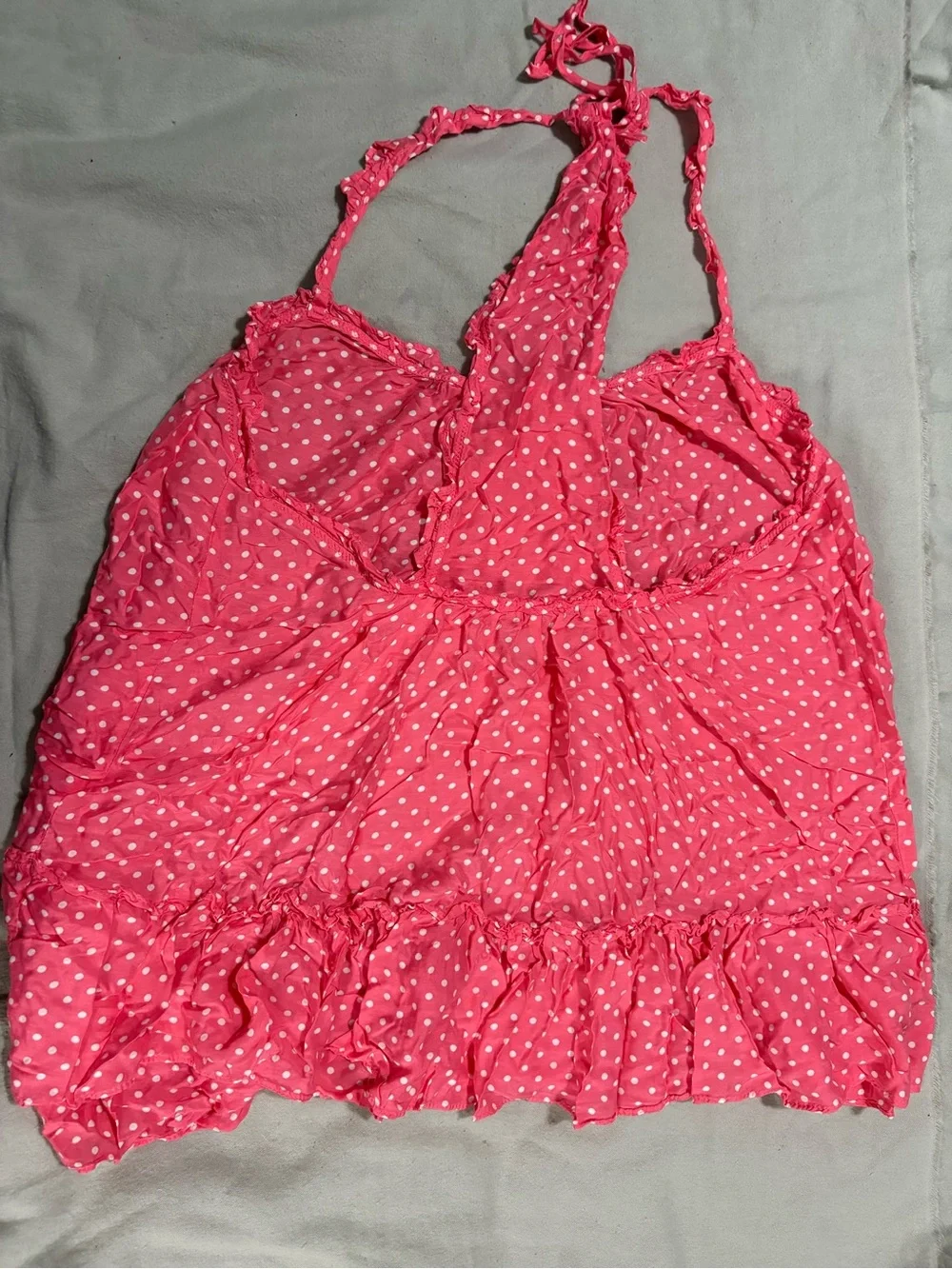 Victoria's Secret Pink Polka Babydoll Nightie Set